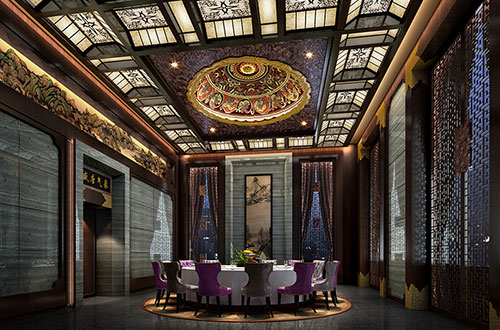 山丹低调奢华的新中式酒店设计效果图